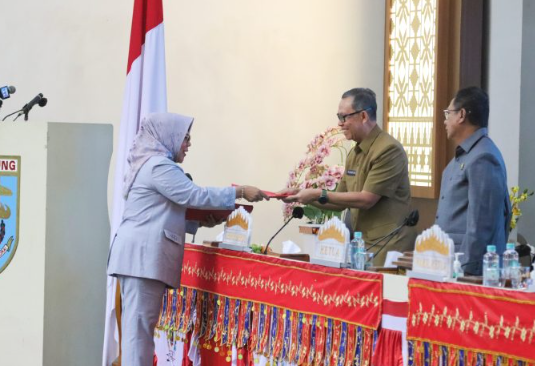 Sekdaprov Lampung Ikuti Rapat Paripurna Tingkat I DPRD Provinsi Lampung